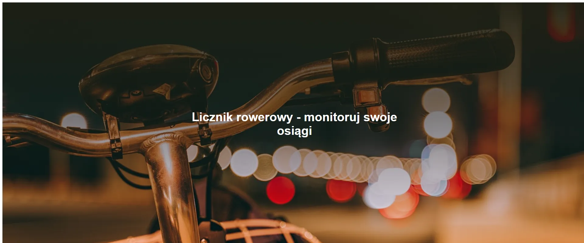 Licznik rowerowy - monitoruj swoje osiągi